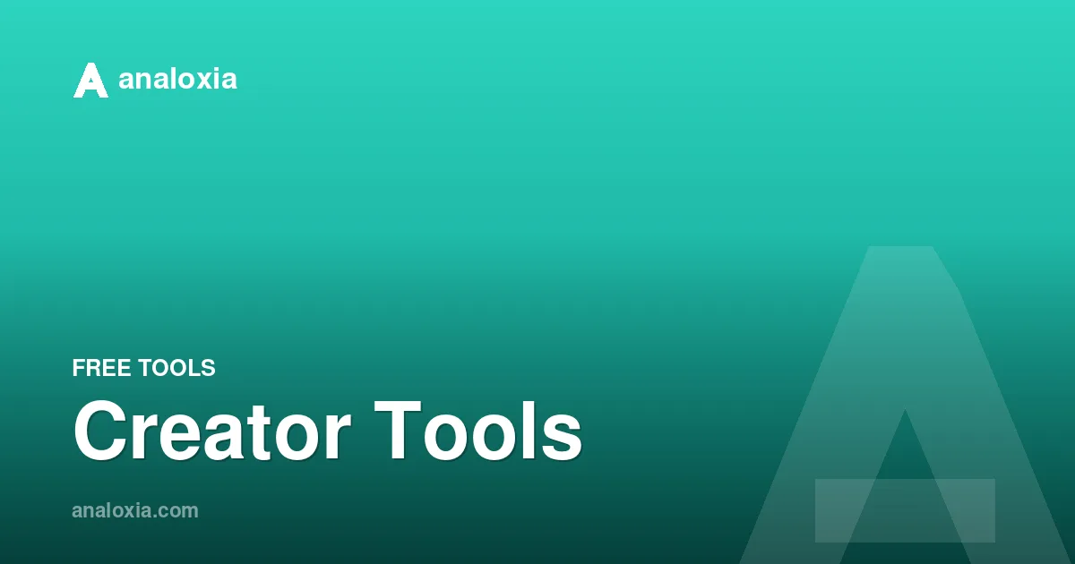 Creator Tools