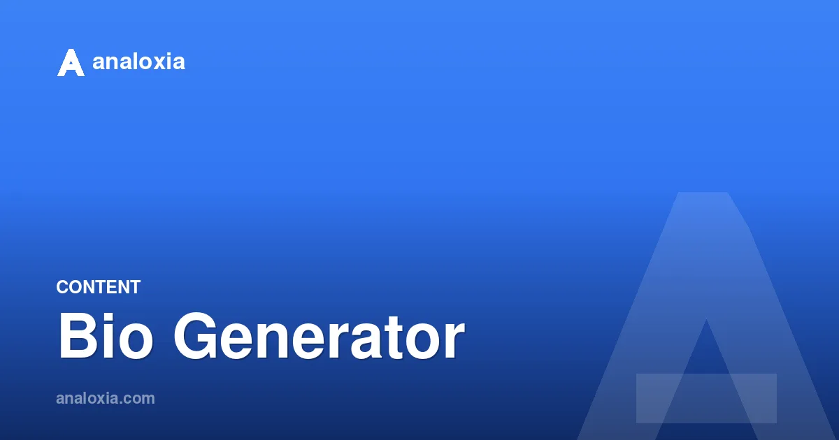 Bio Generator